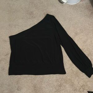 WHBM one shoulder top. Size Large. NWT